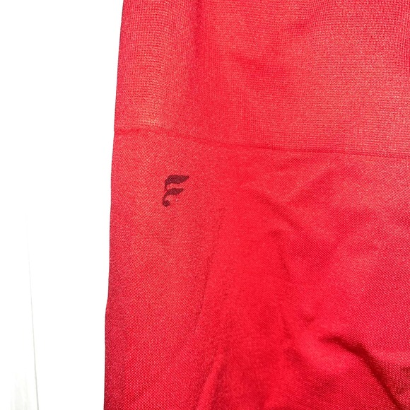 Fabletics High Waisted Athletic Mesh Persimmon Red Leggings Women's Small - Picture 6 of 7